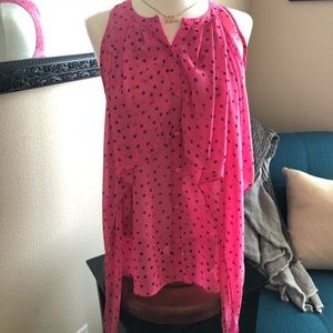 Vera wang, dress, button-up sheer tank